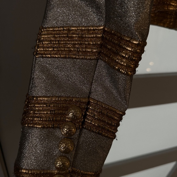 BALMAIN BLAZER IN GOLD AND SILVER - Picture 4 of 5